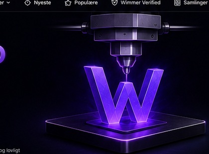 3D-printer der printer Wimmer 3D-logoet