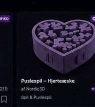 Puslespil – Hjerteæske